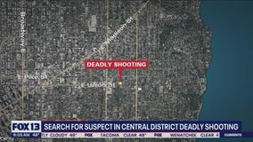 Search for suspect in Central District deadly shooting
