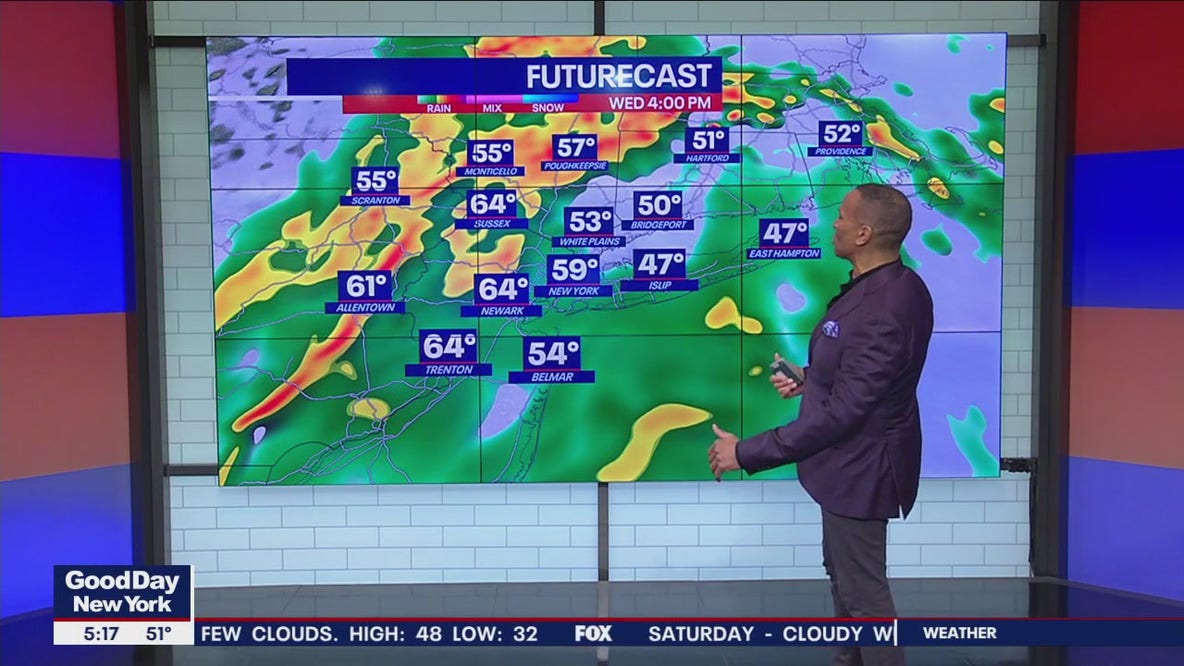 NYC weather: When will it rain today?