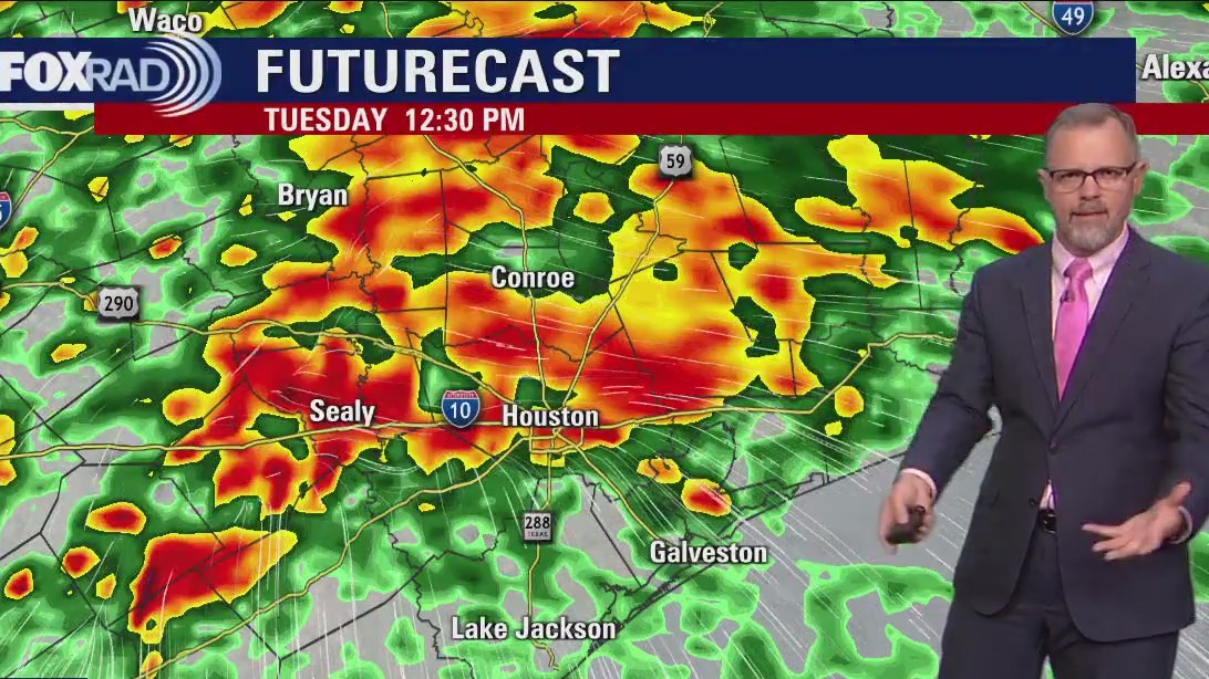 Houston weather: Sunday evening/Monday morning forecast, storms expected Tuesday