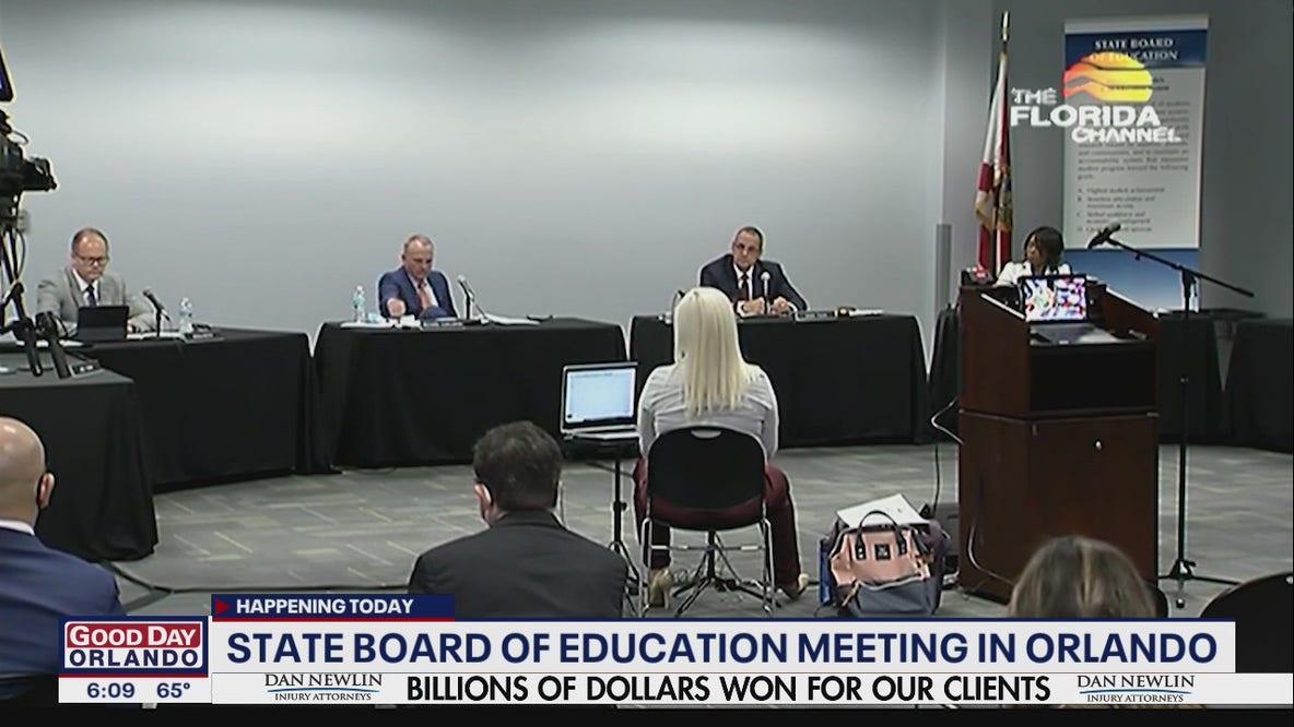 Florida Board of Education to meet in Orlando on Wednesday