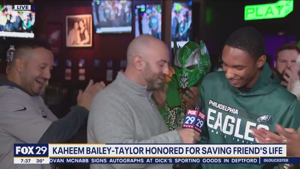 Philadelphia teen who saved friend's life from gunshot wound surprised with Eagles NFC Championship tickets