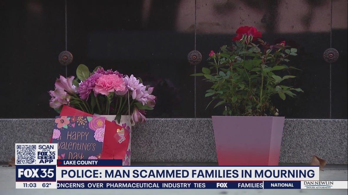Man scammed families in mourning, police say