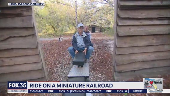 Ride on a miniature railroad