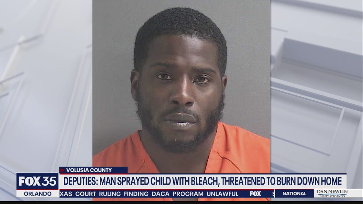 Deputies: Man sprayed child with bleach, threatened to burn down home