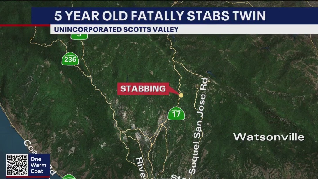 5-year-old fatally stabs twin in Santa Cruz County: sheriff