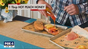 Recipe: Hot honey peach & prosciutto sandwich
