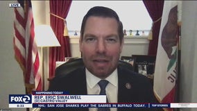 Congressman Eric Swalwell says voting, not violence, should prevail