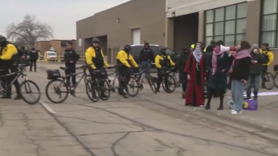 Protesters arrested while blocking Woodward facility in Niles FOX 32