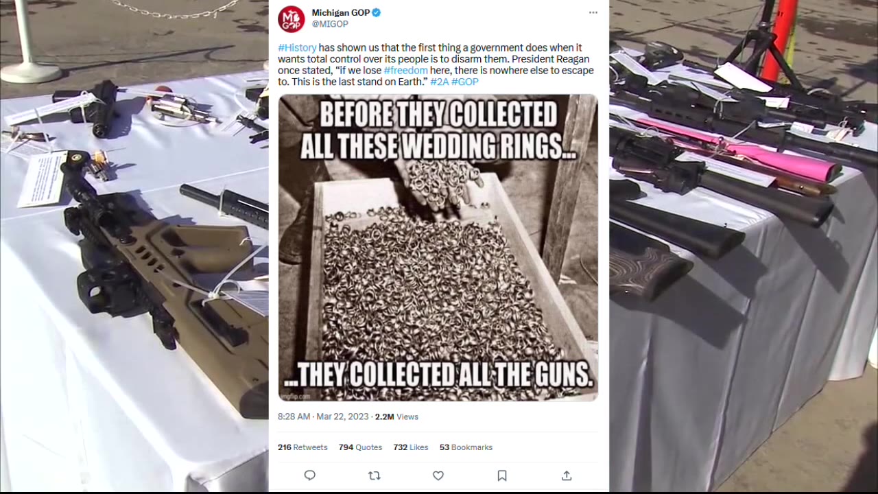 The Michigan GOP's hyperbolic WWII tweet; Gun reform bills closer to reality