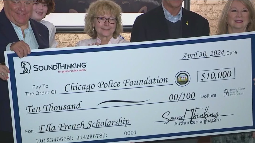Fallen Officer Ella French honored with large donation to scholarship program