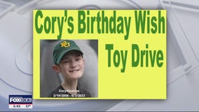 Cory Haskins’ family continues his toy drive