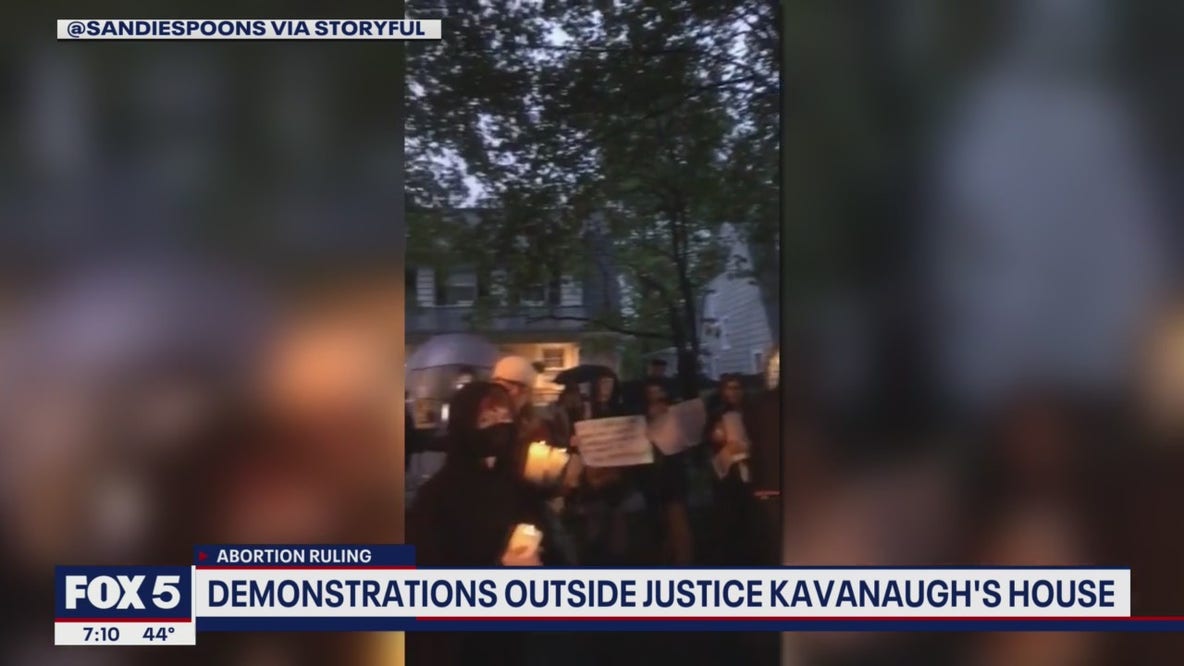 Pro-abortion protesters march to home of Justice Kavanaugh