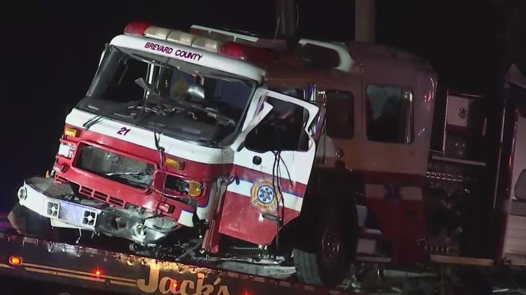 Brevard County firefighters hurt following crash