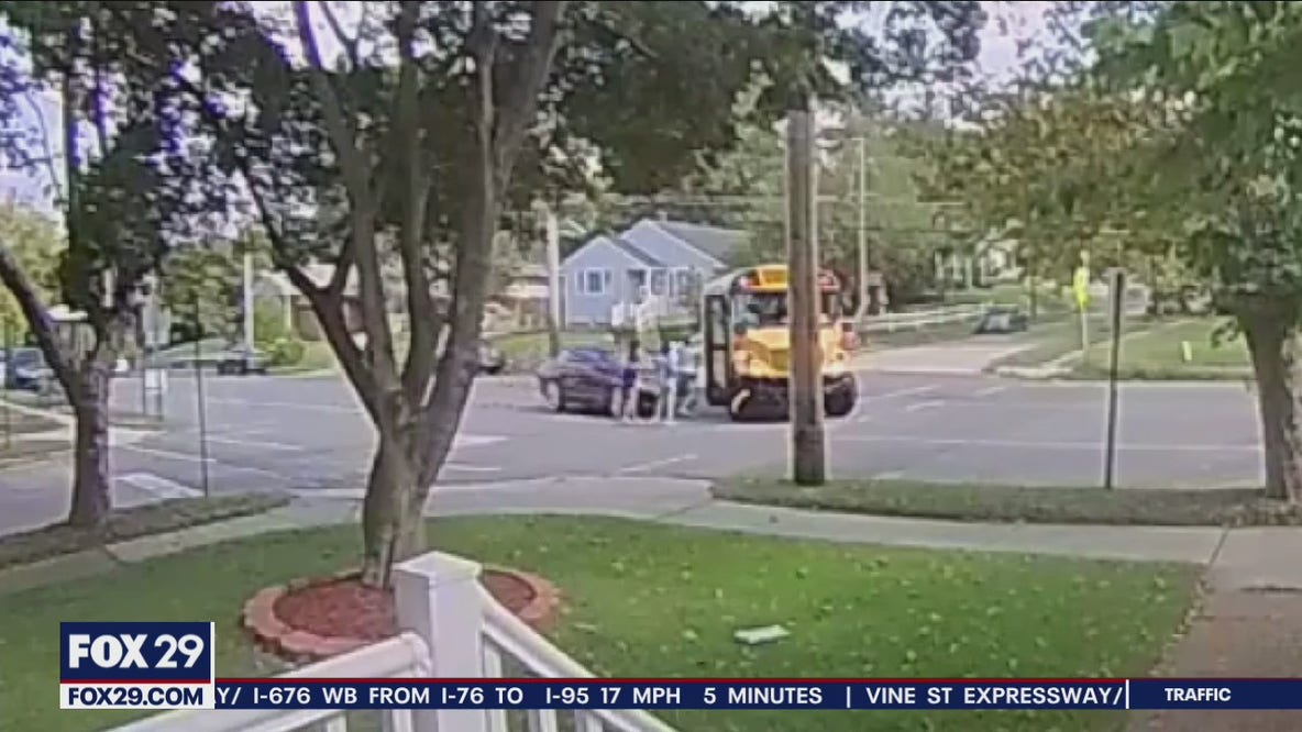 Family wants change after after mother injured following car slamming into school bus