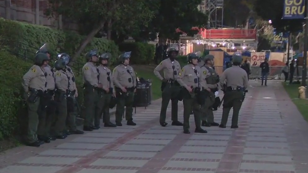 LAPD remains on UCLA campus early Wednesday