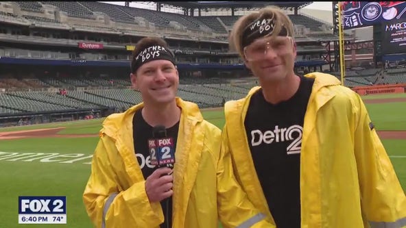 Weather Day with The Weatherboys at Comerica Park
