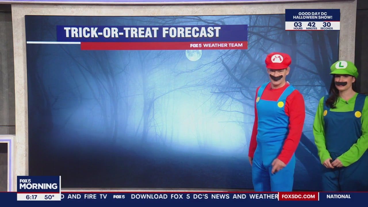 Mario And Luigi Have Halloween Weather And Traffic FOX 5 DC mario-and-luigi-have-halloween-weather-and-traffic-fox-5-dc