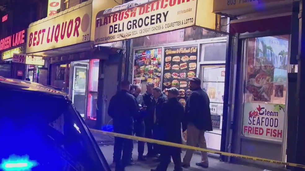 Man shot in head inside Flatbush deli