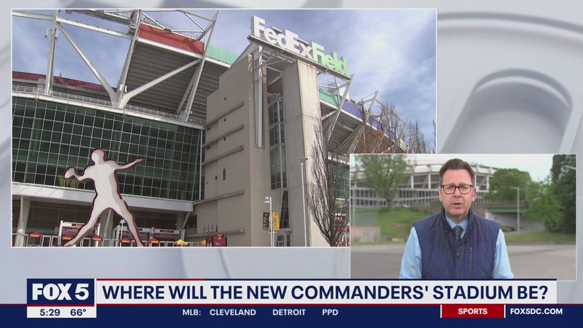 Where will the new Commanders stadium be?