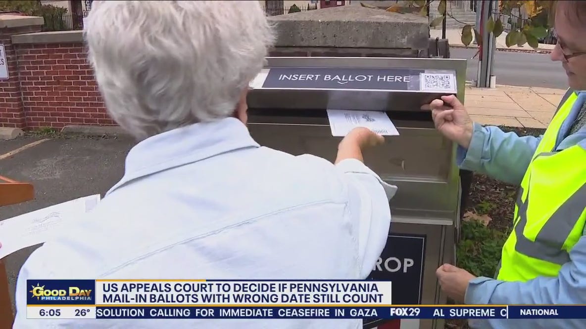 US appeals court to decide if Pennsylvania mail-in ballots with wrong date still count