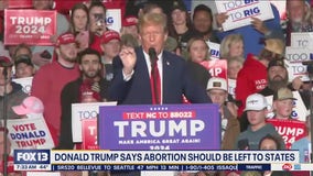 Trump says abortion should be left to the states