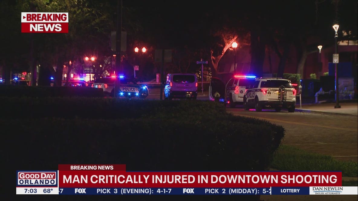 Man critically hurt following shooting in downtown Orlando