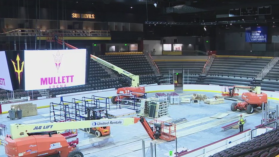 Arizona Coyotes' new temporary home to be named Mullett Arena; Gila River Arena gets new name
