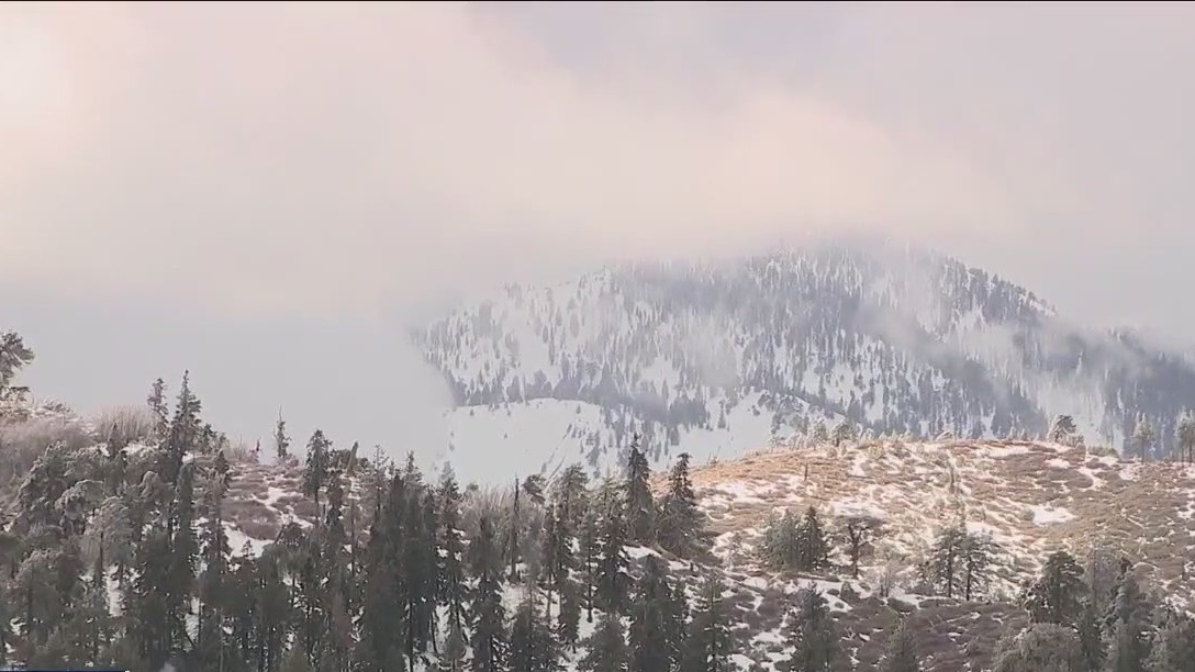 Inland Empire mountains get snow