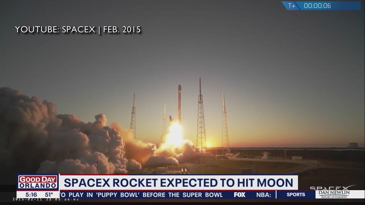 SpaceX rocket expected to hit moon
