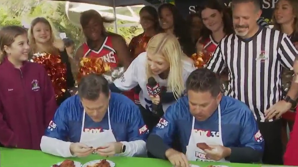 Good Day Orlando Game Day: Wing eating contest