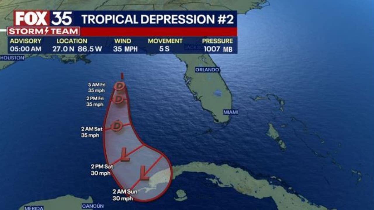 Tropical Depression 2 churns in Gulf of Mexico Will it impact Florida Tropical Depression 2 churns in Gulf of Mexico Will it impact Florida