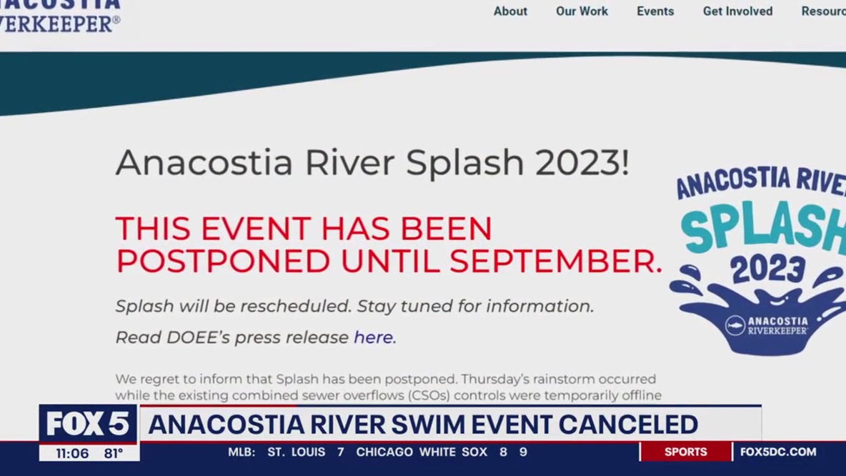 Anacostia River Splash event pushed to September due to sewage overflow