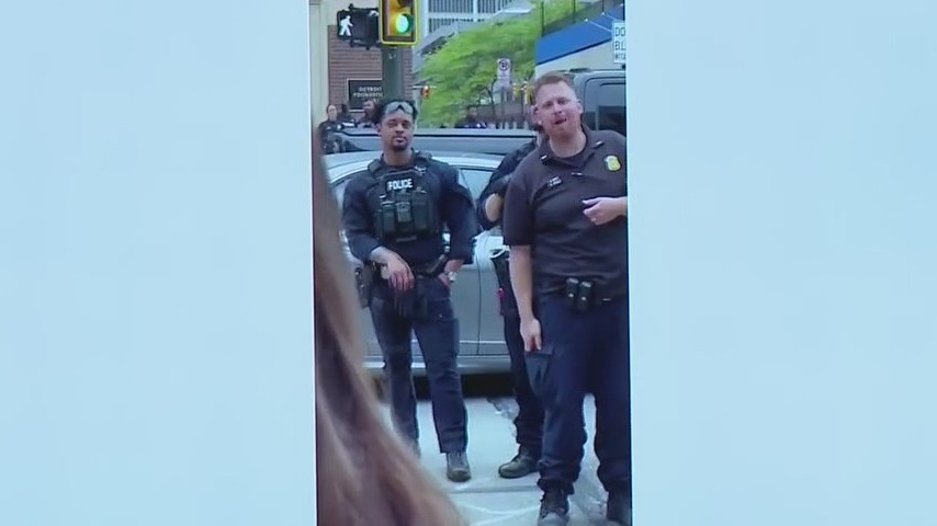 Detroit officer who told protester to 'go back to Mexico' suspended