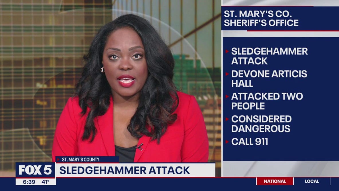 Maryland sledgehammer attack leaves 1 seriously hurt; police say suspect poses ‘immediate danger’