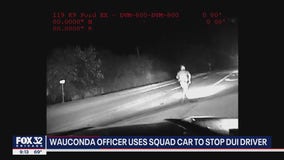 Wauconda police officer uses squad car to stop wrong-way DUI suspect