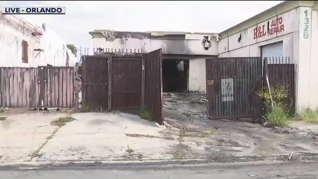 Fire breaks out near Camping World stadium