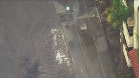 Water main erupts in Culver City