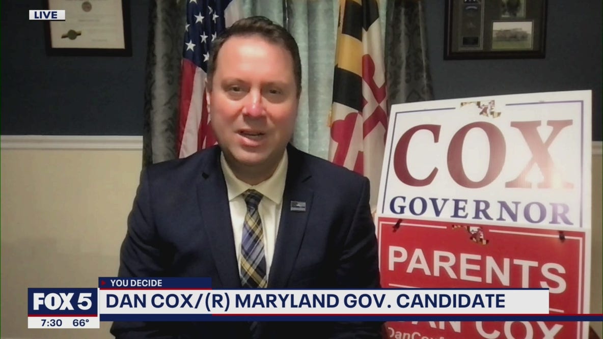Dan Cox, Maryland GOP gubernatorial nominee, speaks with FOX 5