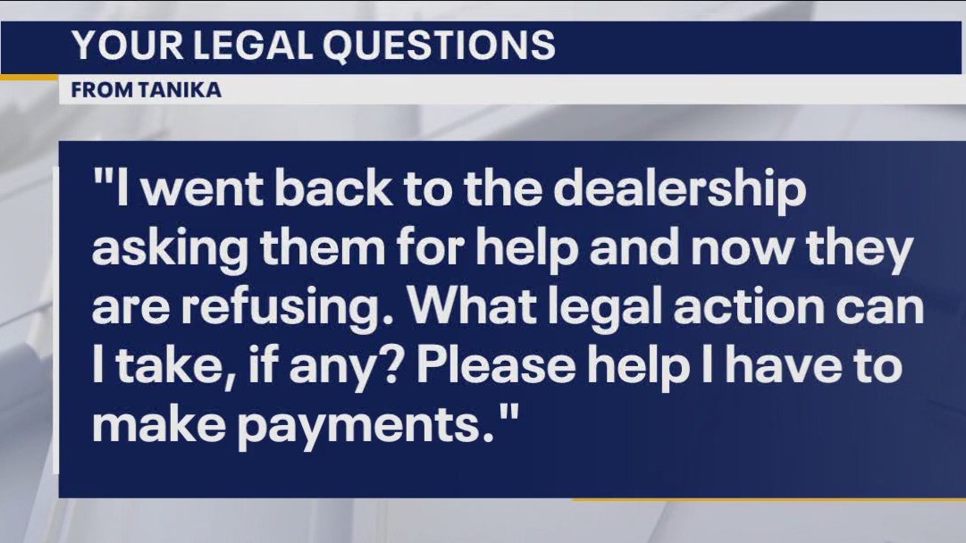 Your Legal Questions: New vehicle problems; paycheck disputed