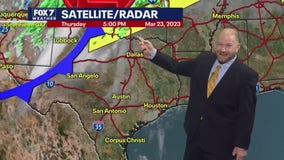 Central Texas weather: Warmth and winds, slight chance of rain tomorrow
