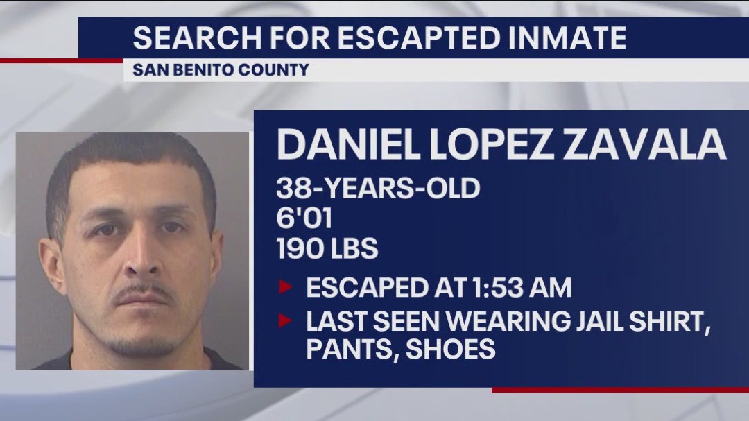Inmate escapes San Benito jail by jumping over fence KTVU FOX 2