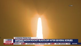 Artemis 1 moon rocket finally blasts off into space