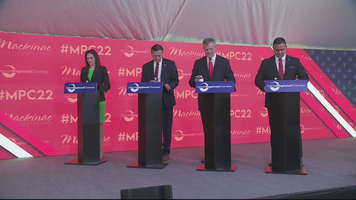 Republican candidates for governor share thoughts after debate on Mackinac