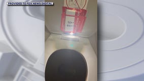 Across America: Passenger claims to make shocking find in airplane's bathroom