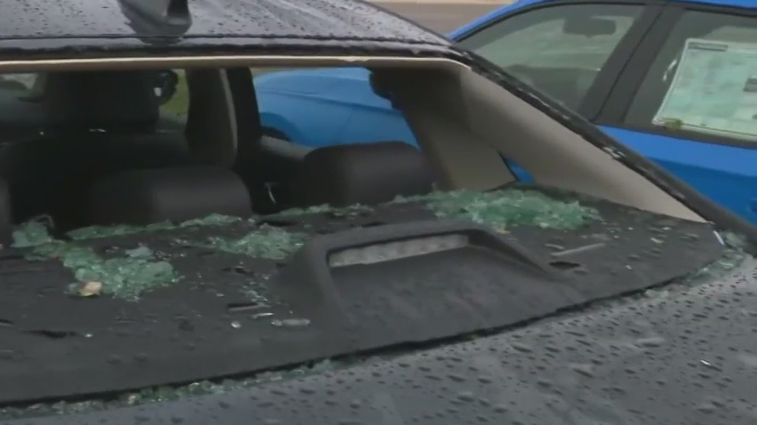Round Rock car dealerships hit with hail