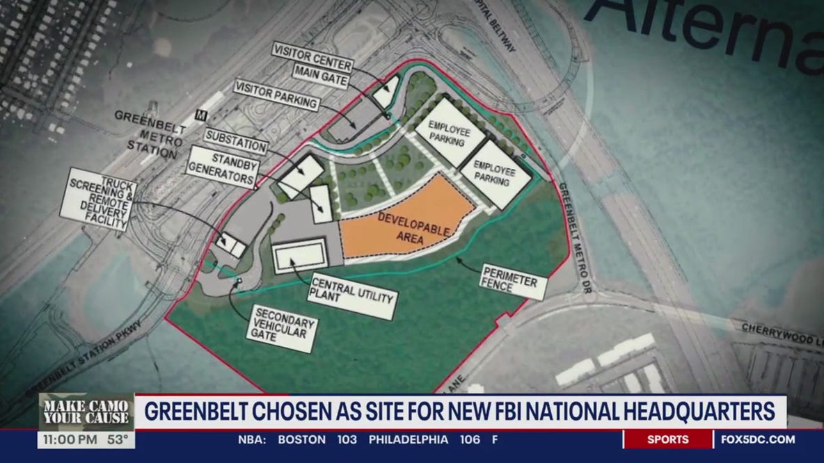 Maryland wins bid for new FBI headquarters