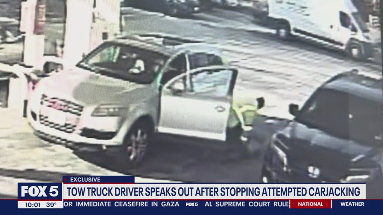 EXCLUSIVE Heroic tow truck driver speaks out after stopping attempted