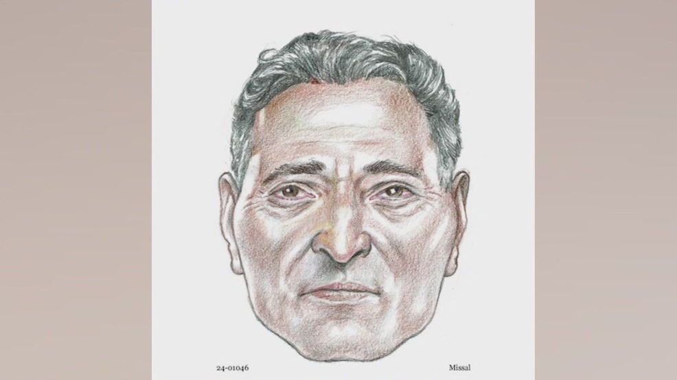 Goodyear PD release sketch of man found dead in desert