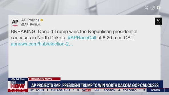 Trump wins GOP caucuses in North Dakota