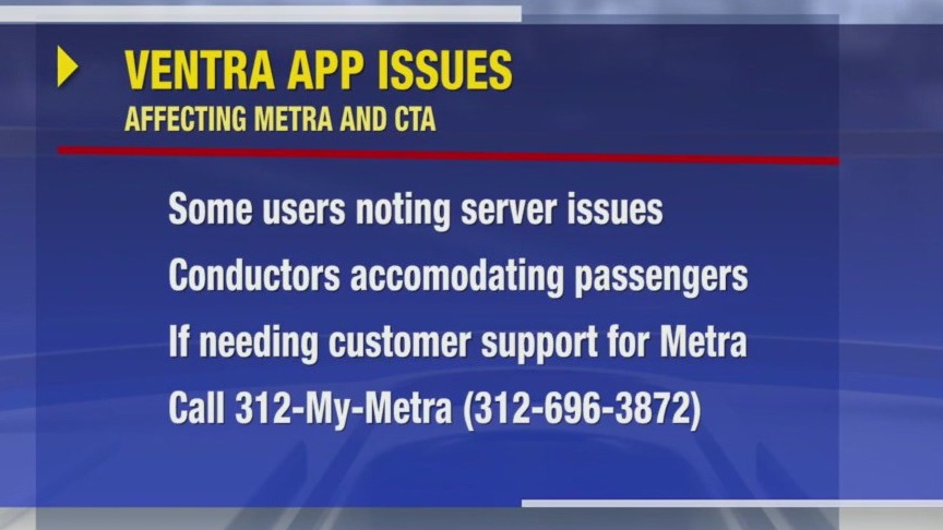 Ventra users hit with issues during morning commute